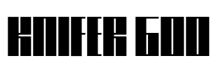 Knifer 600 Font Image