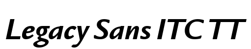 Legacy Sans ITC TT Font Image