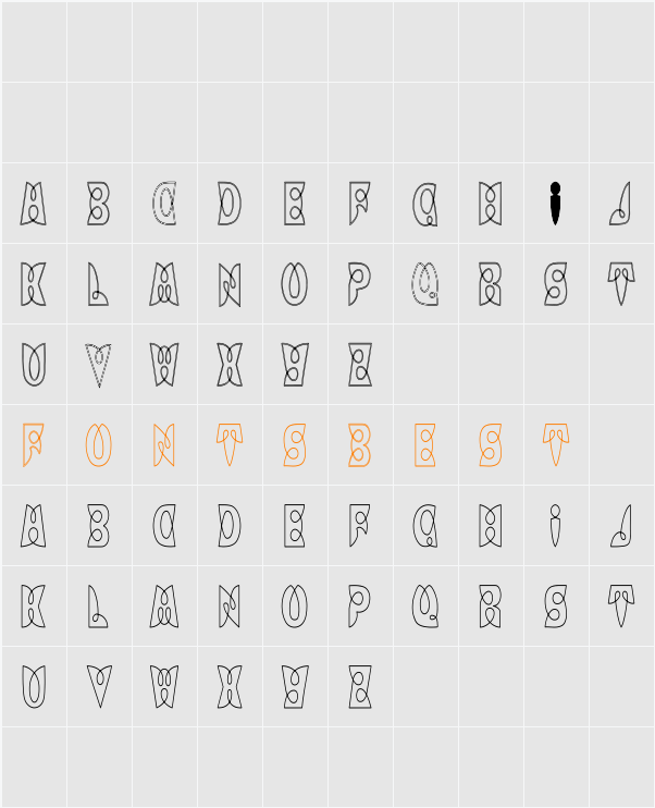 LoopDeLoopHC Character Map