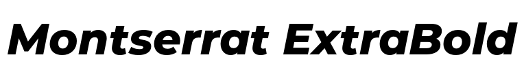 Montserrat ExtraBold Font Image