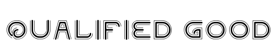 QUALIFIED GOOD Font Image