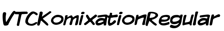 VTCKomixationRegular Font Image