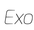 Exo Font Image