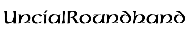 UncialRoundhand Font Image