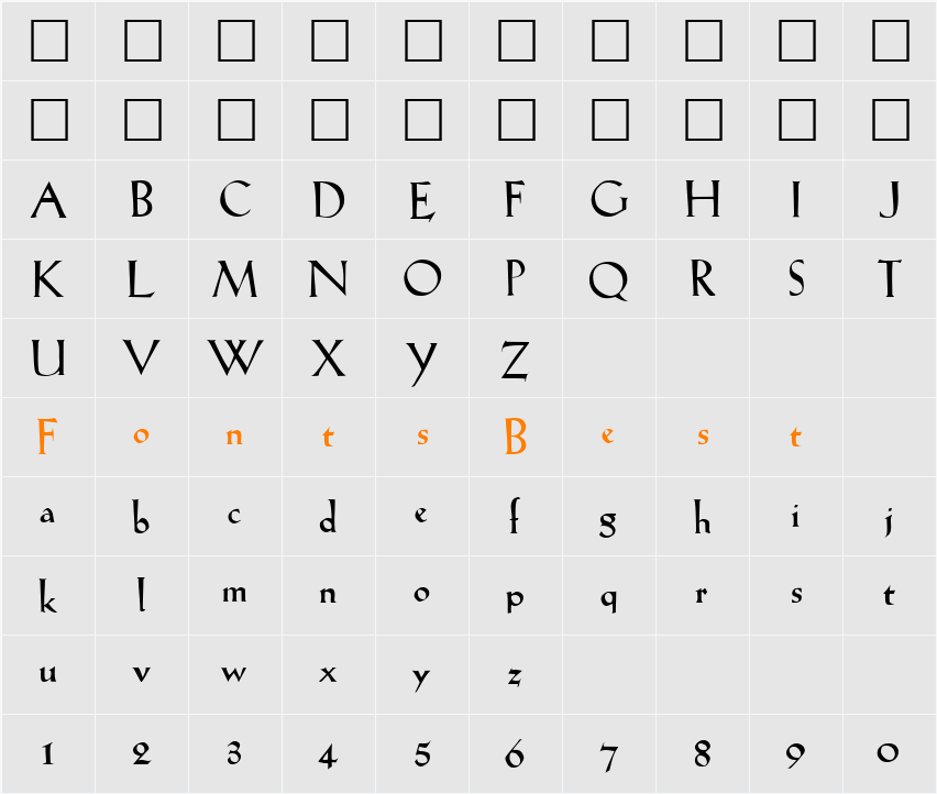 LilHvy Character Map