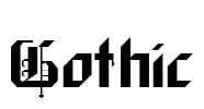 Gothic Font Image