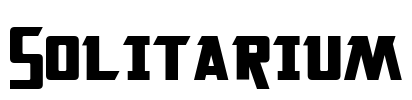 Solitarium Font Image
