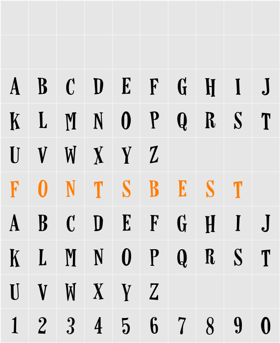 Horseshoes Character Map
