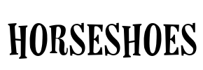 Horseshoes Font Image