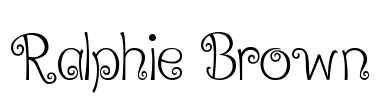 Ralphie Brown Font Image