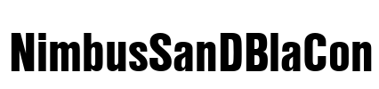 NimbusSanDBlaCon Font Image