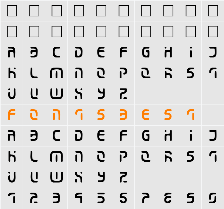 Eroded 2020 Character Map