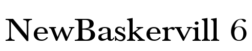 NewBaskervill 6 Font Image