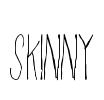 Skinny Font Image