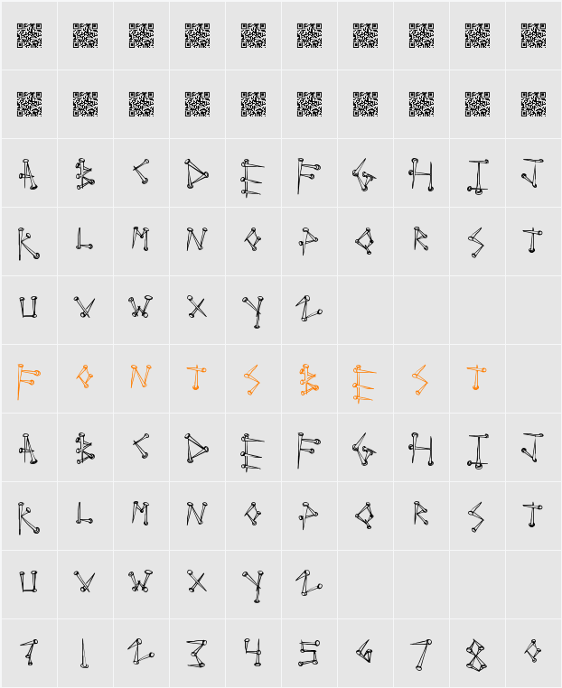 SuperTack Character Map