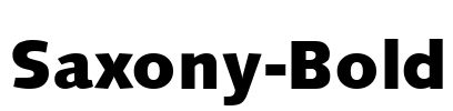 Saxony-Bold Font Image