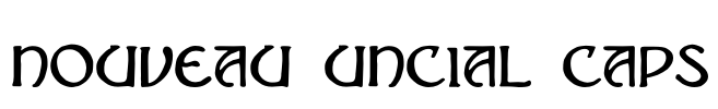 Nouveau Uncial Caps