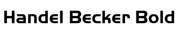 Handel Becker Bold Font Image