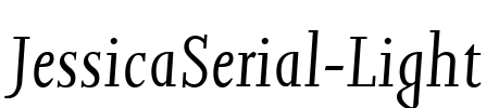 JessicaSerial-Light Font Image