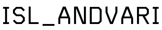 ISL_Andvari Font Image