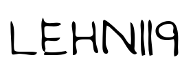 LEHN119 Font Image