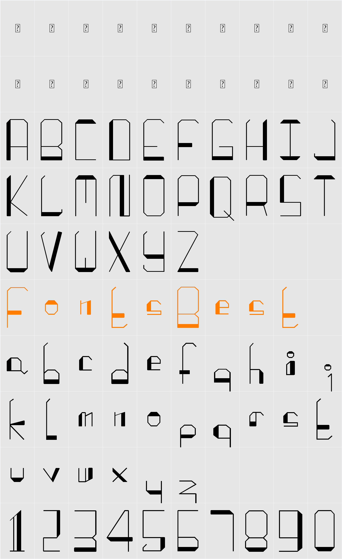 SwitChed Character Map