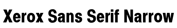 Xerox Sans Serif Narrow
