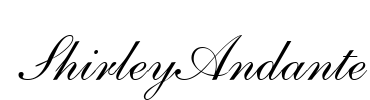 ShirleyAndante Font Image