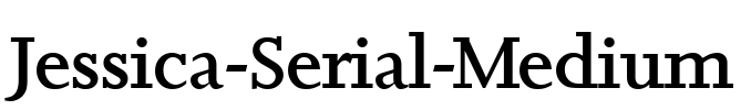 Jessica-Serial-Medium Font Image