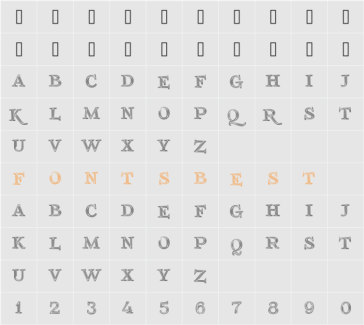 FoglihtenNo03 Character Map