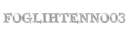 FoglihtenNo03 Font Image
