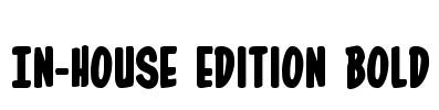 In-House Edition Bold Font Image