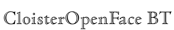 CloisterOpenFace BT