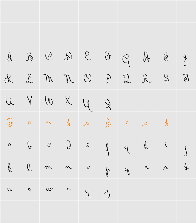 Bluelmin Ralph Character Map