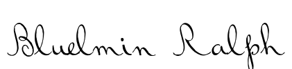 Bluelmin Ralph Font Image