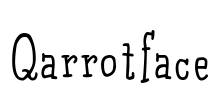 Qarrotface Font Image
