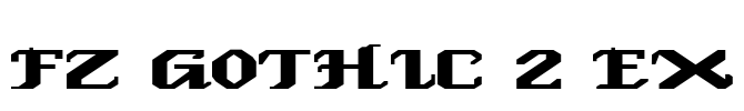 FZ GOTHIC 2 EX Font Image