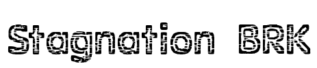 Stagnation BRK Font Image