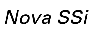 Nova SSi Font Image