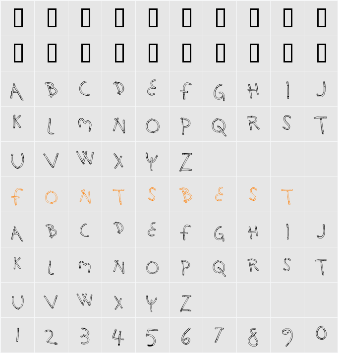 Holy Smokes Character Map