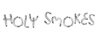 Holy Smokes Font Image