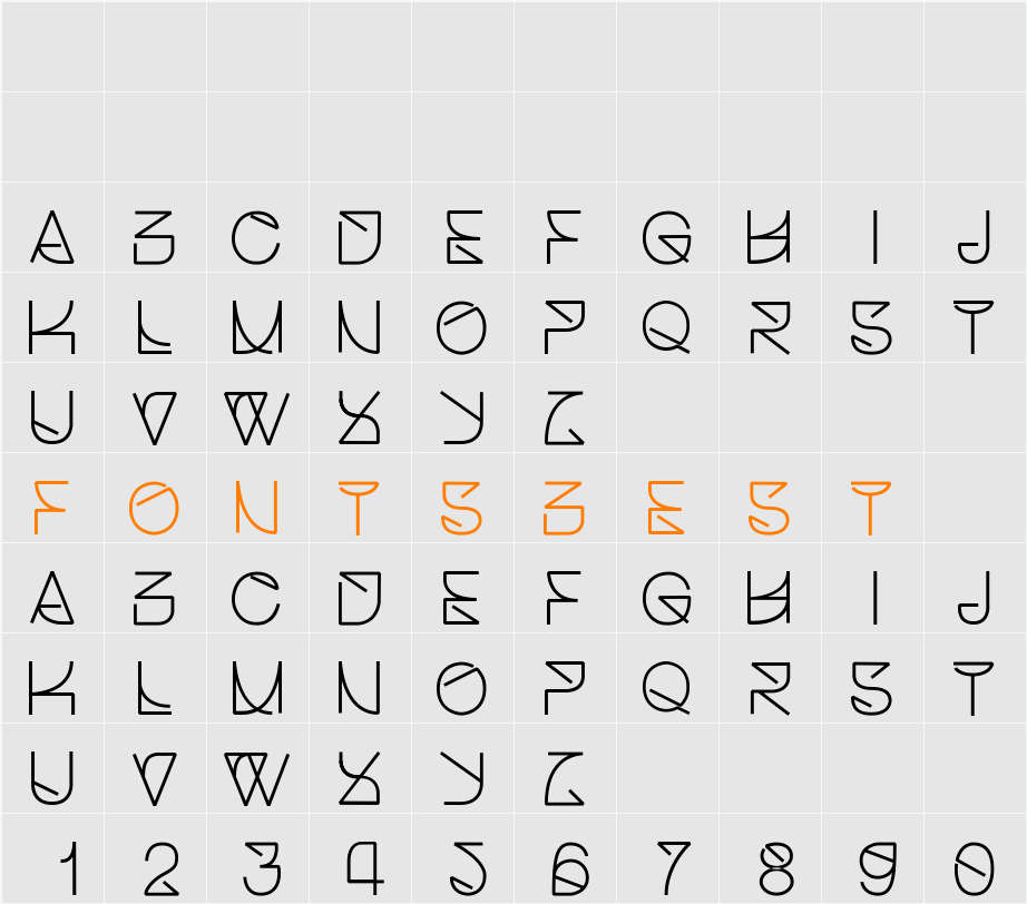 Helvetica Struggle  Character Map