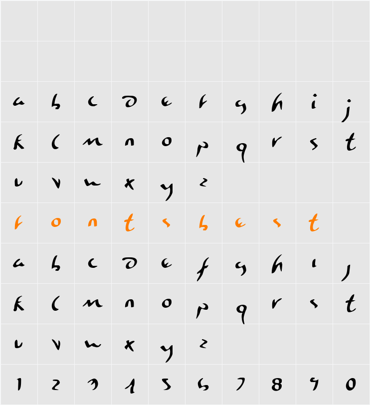Eagleclaw Character Map