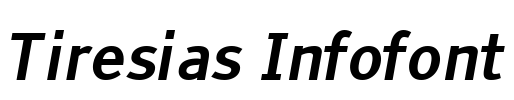Tiresias Infofont