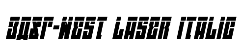 EAST-west Laser Italic