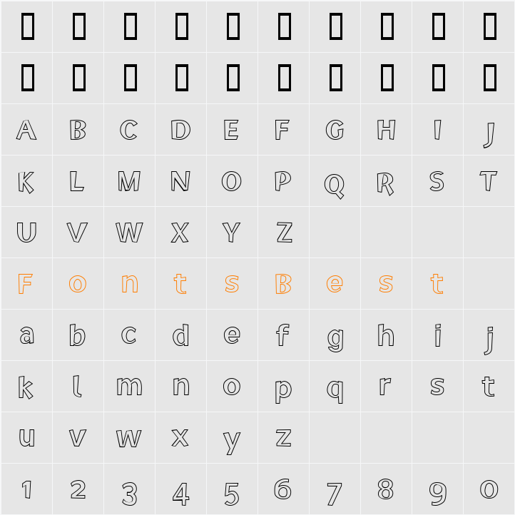 Elected Office Outline Character Map