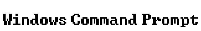 Windows Command Prompt Font Image