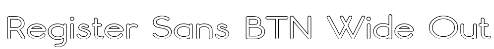 Register Sans BTN Wide Out