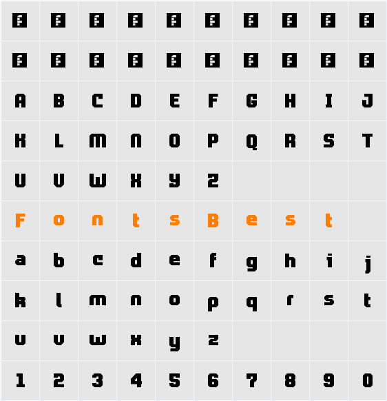 ProLamina 2 Character Map
