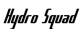 Hydro Squad Font Image